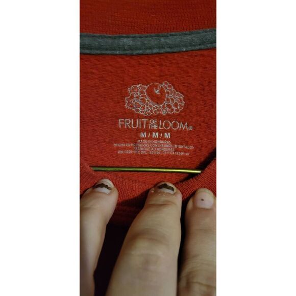 Fruit of the Loom red sweatshirt - Picture 4 of 6